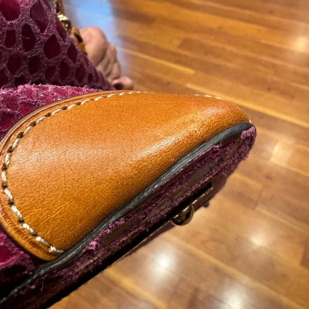 💜💯Authentic Dooney & Bourke Faux Snakeskin Embossed Hobo Bag💜 - Picture 5 of 16